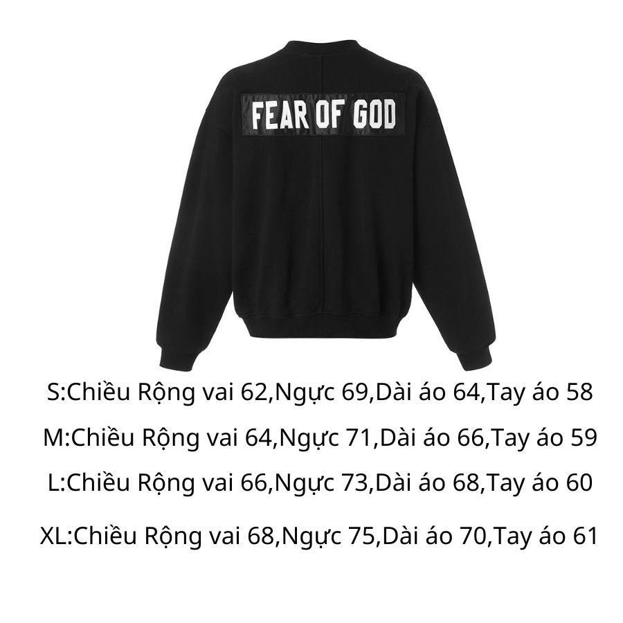 [High Quaility]-Áo sweater FOG Fear of God 5th Collection Heavy Terry Crewneck,áo nỉ FOG cao cấp full túi tag