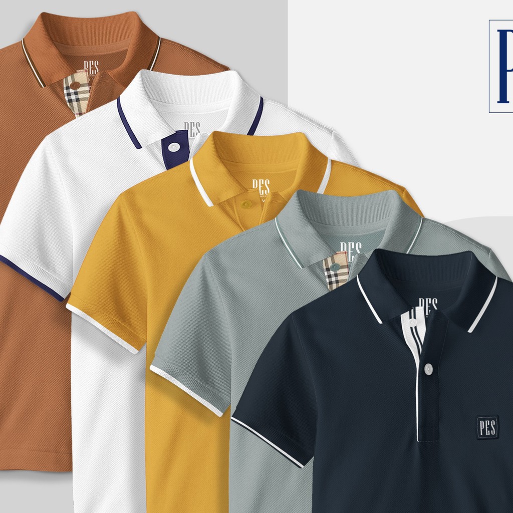 Áo thun Polo Berry màu trắng cổ bẻ vải cá sấu Cotton trẻ trung lịch lãm | BigBuy360 - bigbuy360.vn