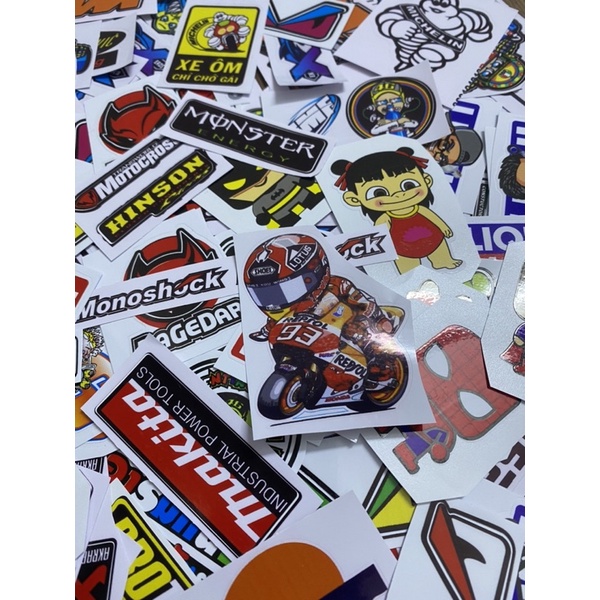 Tem giấy hình và logo dán các loại xe, dán nón bảo hiểm, dán tủ lạnh, dán trang trí các loại..._NguyenDungDecal