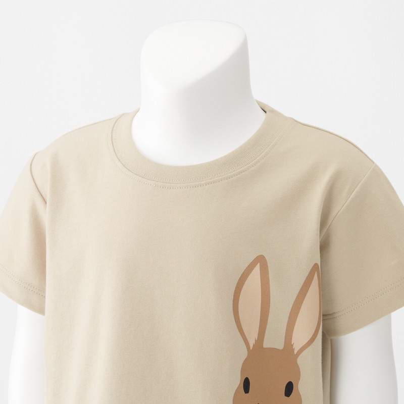 Muji Áo Thun In Họa Tiết Vải Jersey - Em Bé