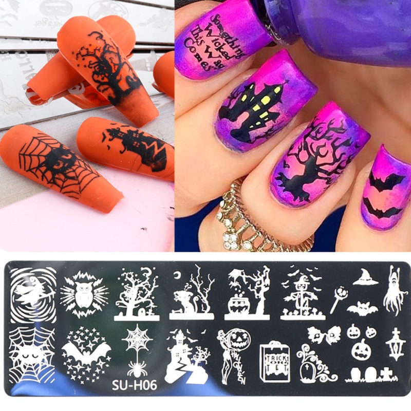 Khuôn Trang Trí Móng Tay Acrylic Phong Cách Halloween