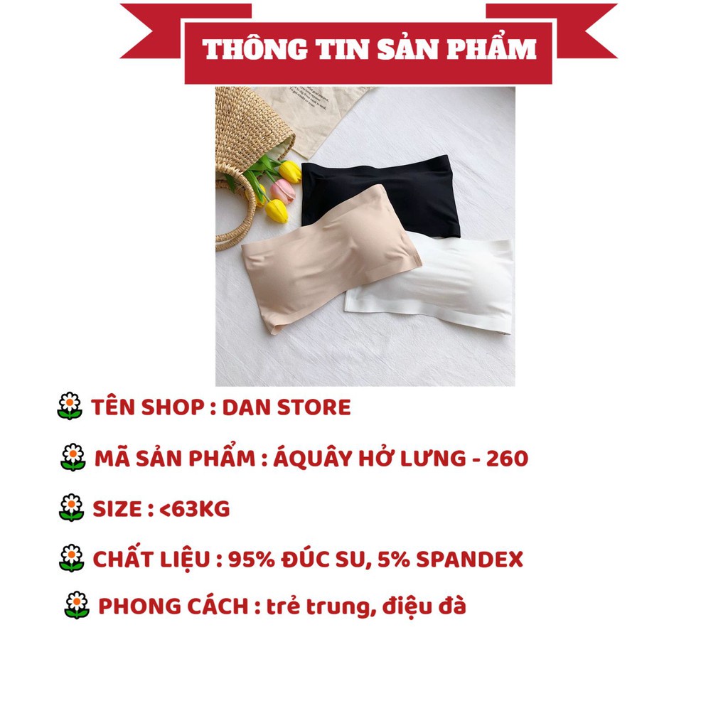 Áo Bra Nữ - Áo Ngực Nữ Đúc Su hở lưng không dây không gọng Nâng Ngực gợi cảm sexy DAN STORE MÃ  260
