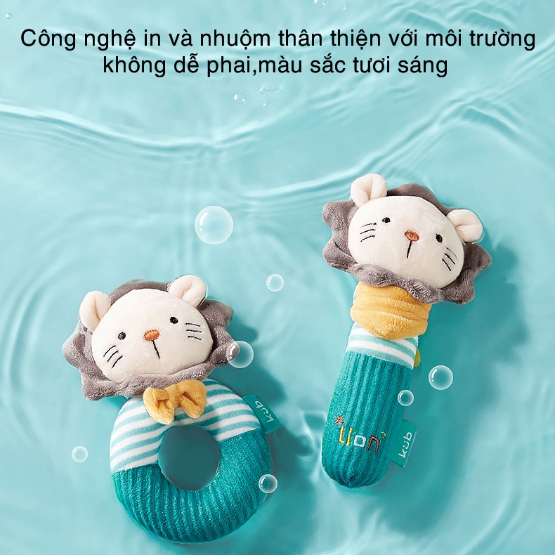 Lục lạc cầm tay cao cấp KUB, đồ chơi cầm tay hình thú cho bé - KUB OFFICIAL