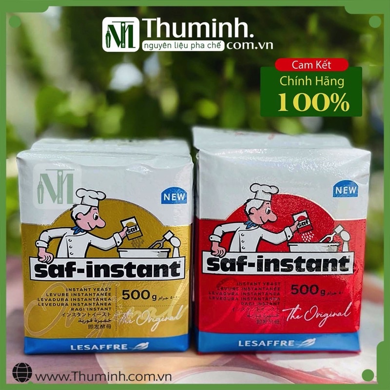 Men Khô Saf-Instant Vàng (Ngọt) Đỏ (Lạt) Hộp 500g