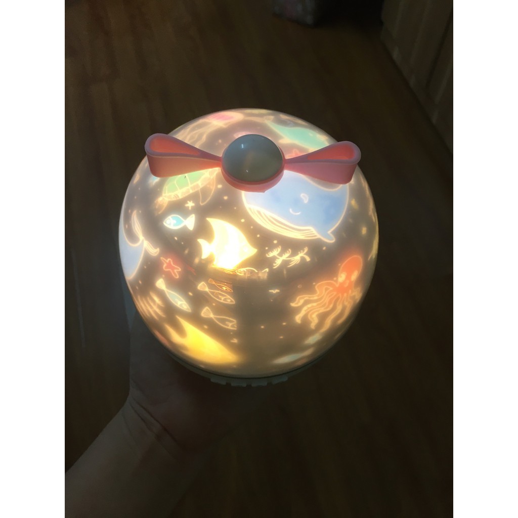 Đèn ngủ chiếu ánh sao thông minh Đèn ngủ chiếu sao vũ trụ đại dương sinh nhật cổ tích xoay tự động