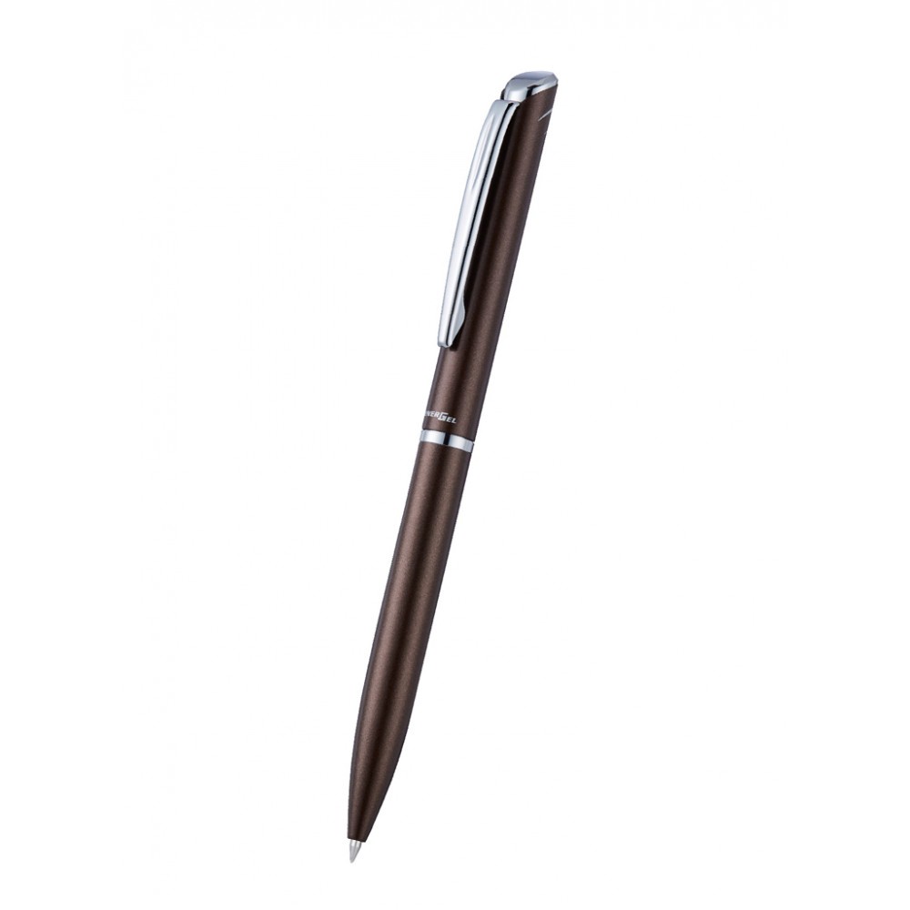 Bút ký cao cấp Pentel BL2007E-C nét 0.7mm thân bút màu nâu - Mực xanh (Thiết kế nắp vặn thanh lịch)