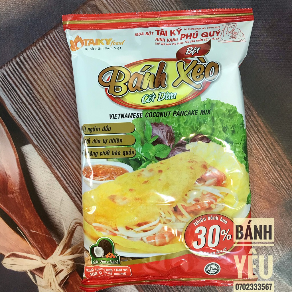 [Mã 77FMCGSALE1 giảm 10% đơn 250K] Bột bánh xèo Cốt Dừa Tài Ký - ít ngấm dầu - NL29