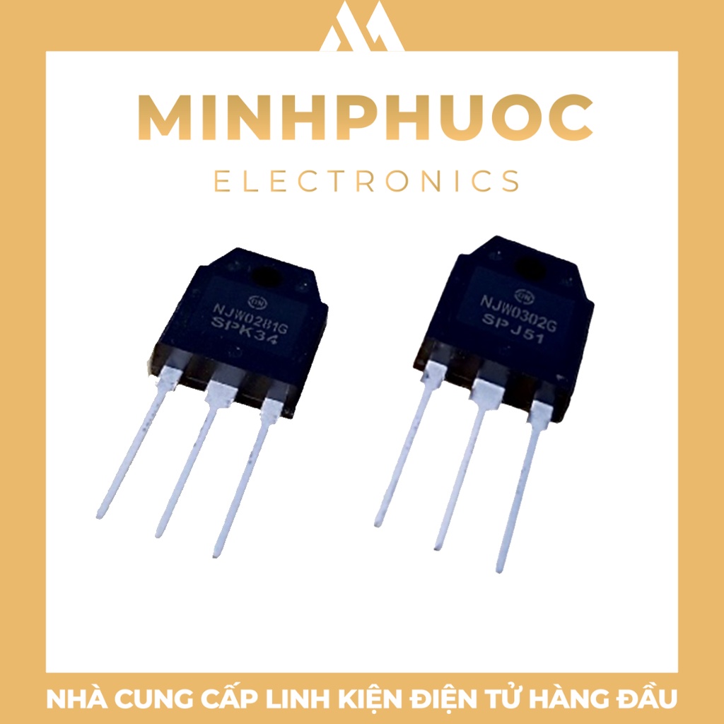 Cặp sò công suất ON SEMI NJW0281G/NJW0302G chính hãng mới 100%