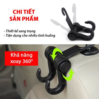 Móc treo kép trong xe S2216W 2PCS/SET