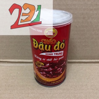 Lon Cháo Ăn Liền Đậu Đỏ MinhTrung Food 365g