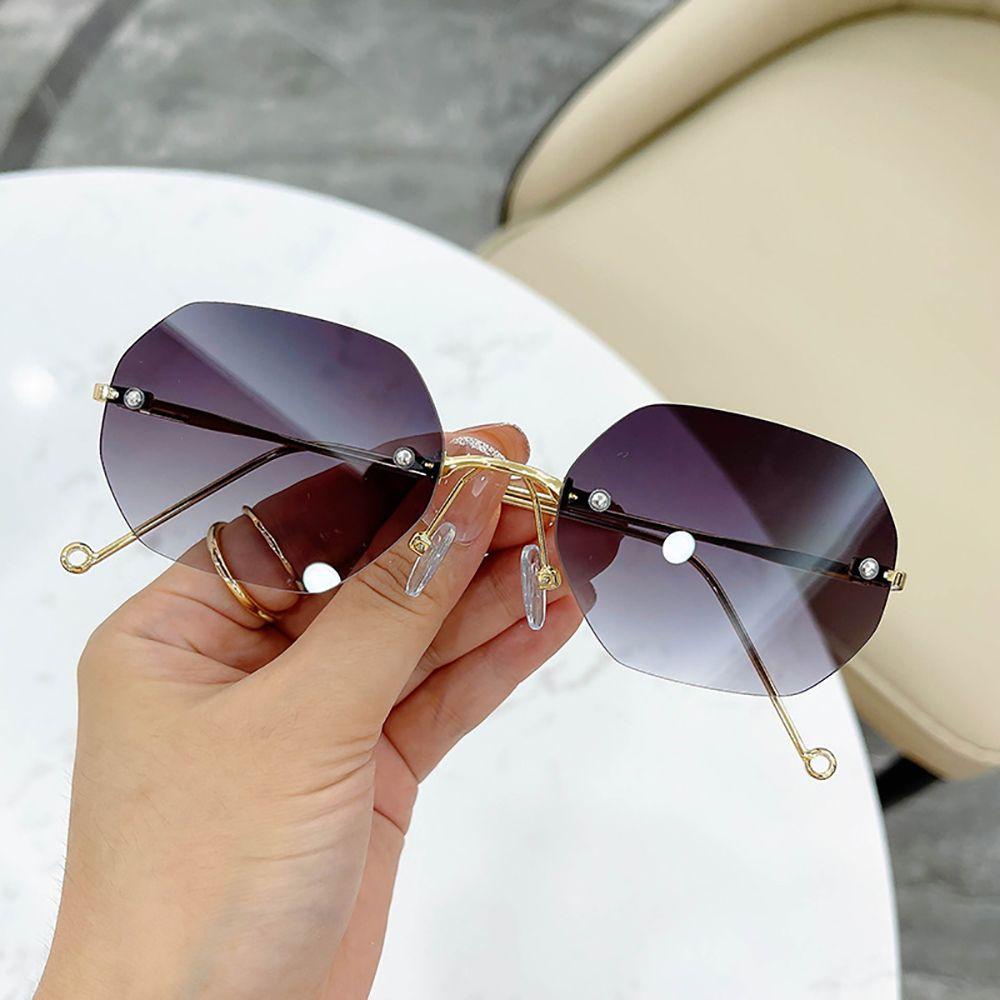 Kính Chống Tia UV Không Gọng Chống Bức Xạ Phong Cách Hàn Quốc Thời Trang Cho Nữ