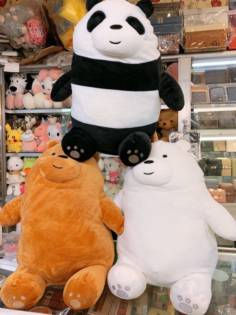 Gấu bông 3 chú gấu WE BARE BEARS [ SIÊU YÊU] [ SIÊU MỊN, SIÊU MỀM] [ ẢNH THẬT CHỤP TẠI SHOP]