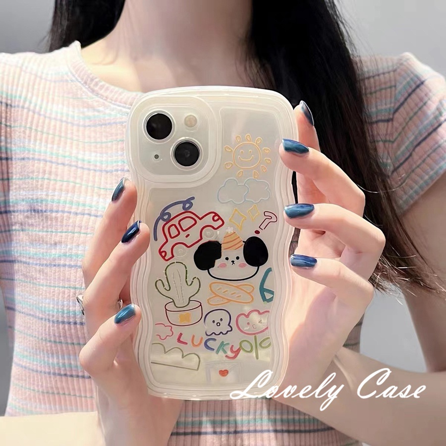 iPhone 14 13 12 11 Pro Max X XR Xs Max 8 7 6 6s Plus SE 2020Ốp Điện Thoại Mềm Trong Suốt In Hình Chú Cún Cho