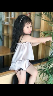 Bộ lụa 2 dây cho bé yêu