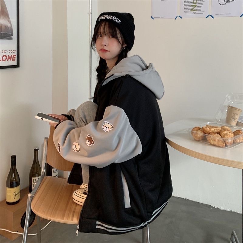 ÁO KHOÁC HOODIE ZIP CHẤT NỈ BÔNG DÀY DẶN ẤM