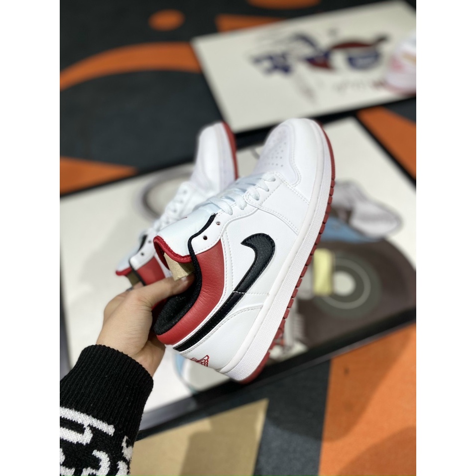 Giày thể thao Sneaker JD Gymred v2 Lai Au, JD Đỏ Trắng vệt Đen