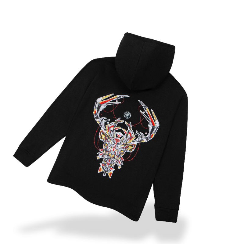 Áo nỉ mũ hoodie dáng rộng hình Hươu