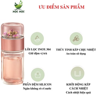 Bình trà thủy tinh nhập khẩu Mộc Mộc