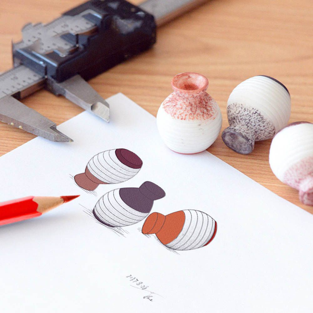 Set 5 Mô Hình Bình Hoa Mini Bằng Nhựa Resin Dùng Trang Trí Tiểu Cảnh Diy