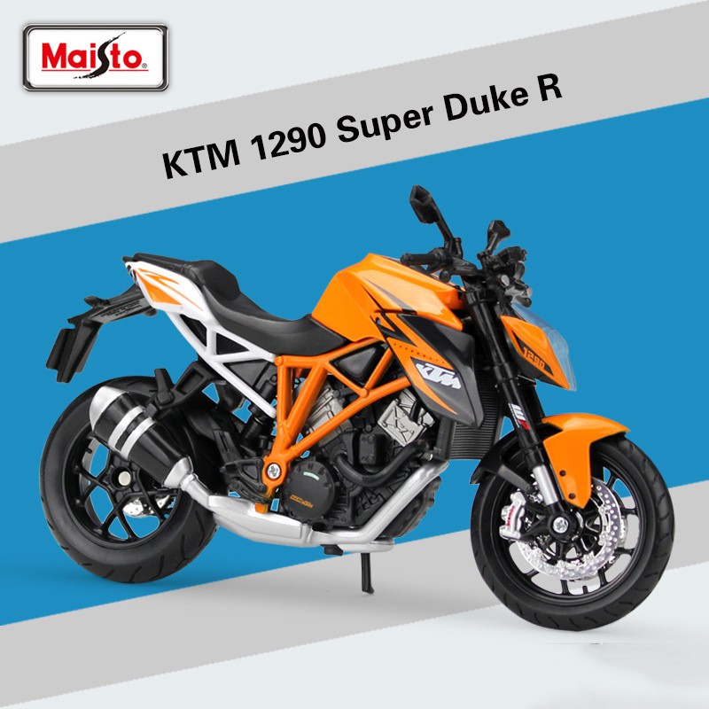 MÔ HÌNH XE MOTO Siêu xe KTM 1290 SUPER DUKE R - MAISTO tỷ lệ 1:12