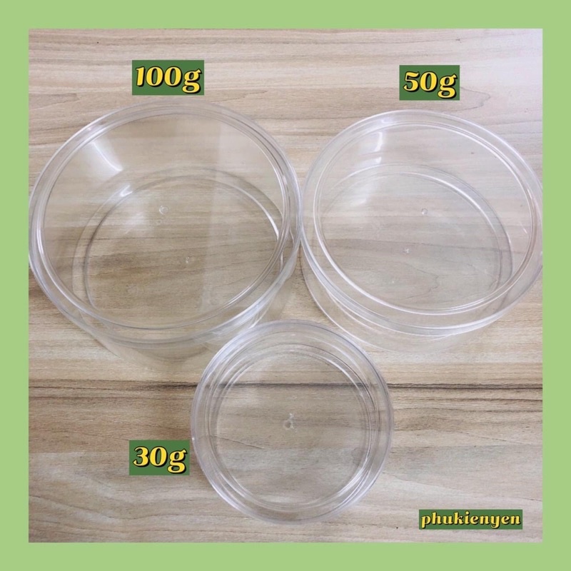 HỘP TRÒN ĐỰNG YẾN THÔ/TINH 100g/50g/30g