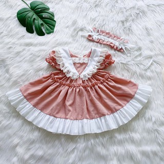 Váy hồng dolly xòe- Hàng thiết kế độc quyền siêu xinh cho bé gái❤️