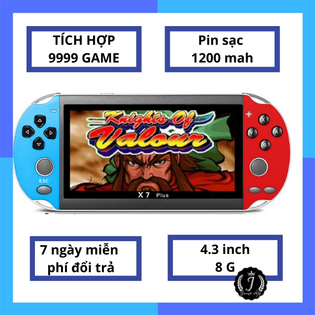 [Mã 2611DIENTU500K hoàn 7% đơn 300K] Máy chơi game cầm tay M7 Plush 9900 game , nghe nhạc, xem phim, đọc sách MG05