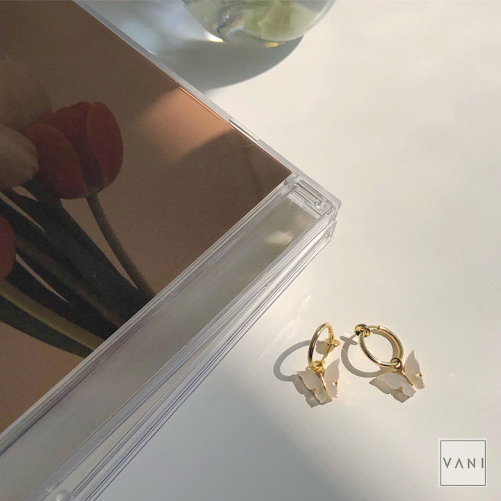 BST Dây Chuyền Khuyên Tai Hình Bướm Kim Loại Nhiều Màu Phong Cách Đơn Giản - Vani Store [TS000376]