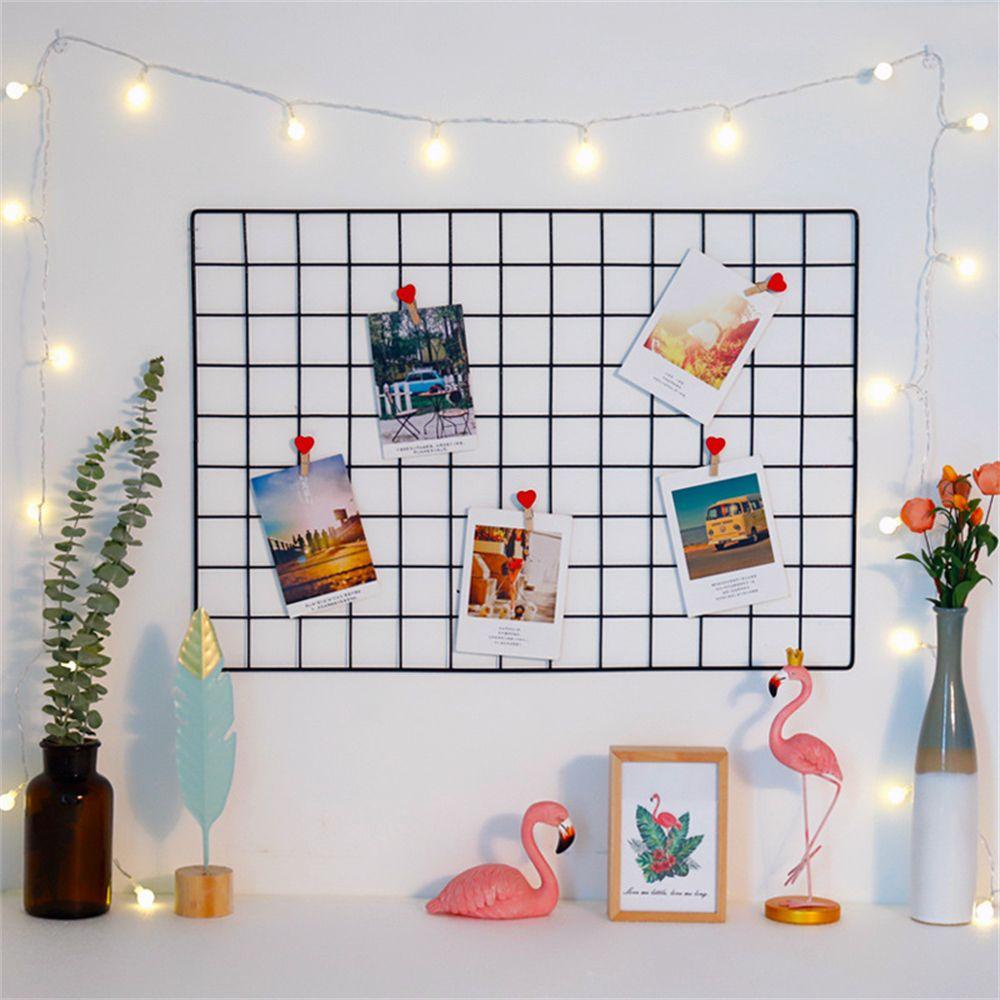 Bảng Lưới Sắt Treo Tường Đa Năng Dùng Trang Trí Nhà Cửa DIY