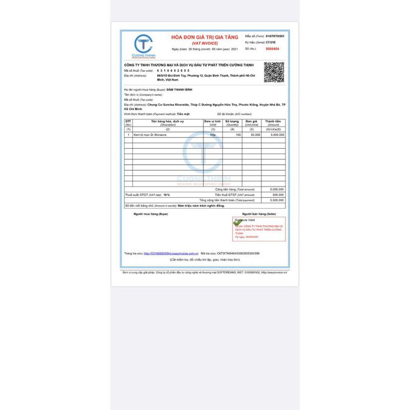 Kem mụn Dr skinance