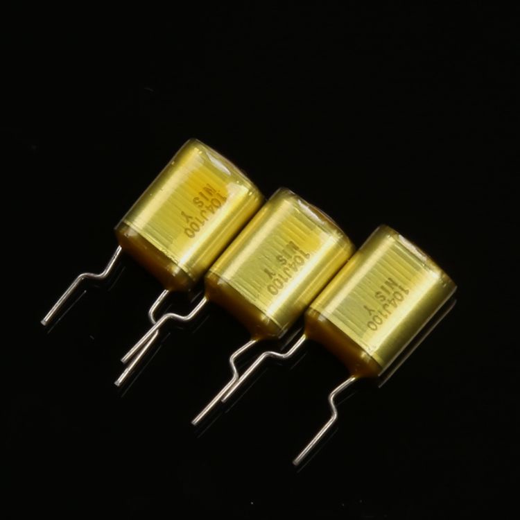 A19 Tụ điện màu vàng NIS 104J/100V 0.1UF 100N 104 (01 con)