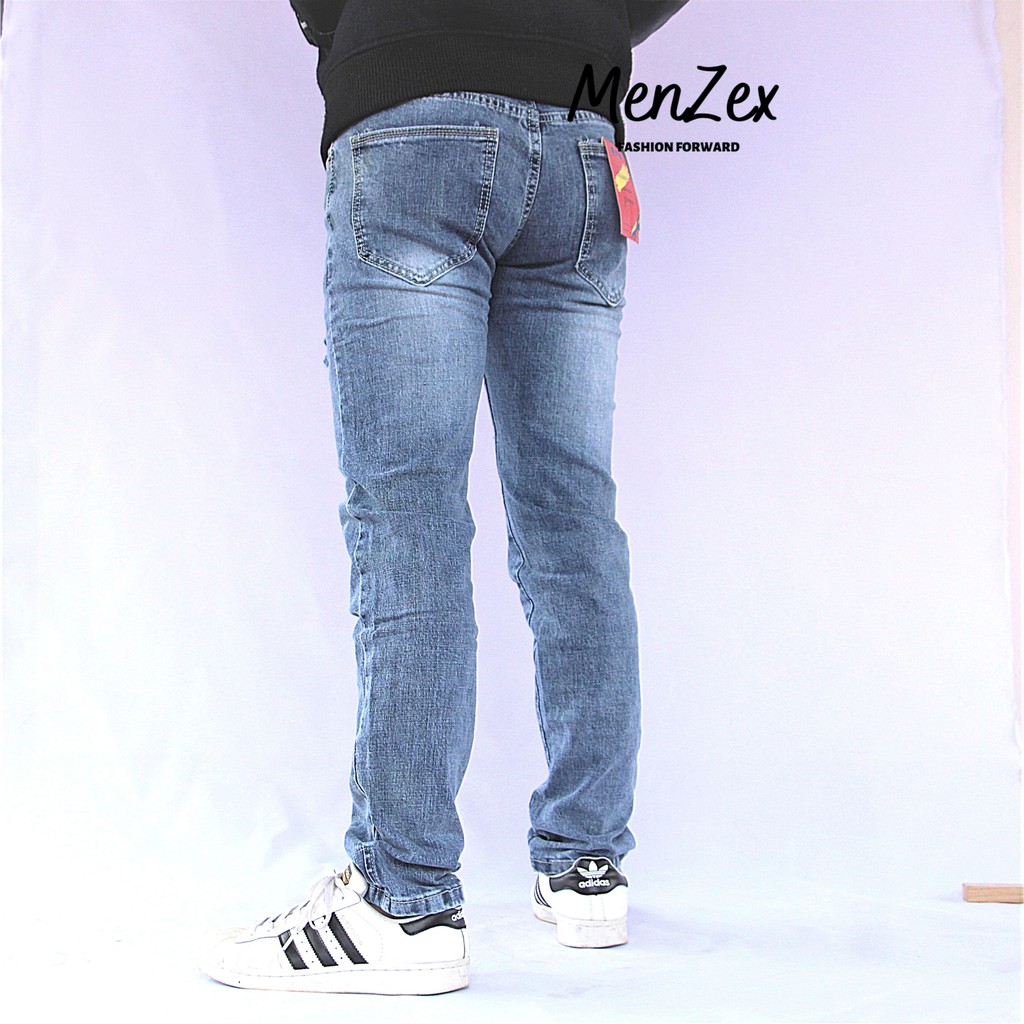 Quần Nam Quần Jean Xanh Rách Gối Ống Đứng Menzex Đủ Size Bảo Hành Đổi Trả | BigBuy360 - bigbuy360.vn