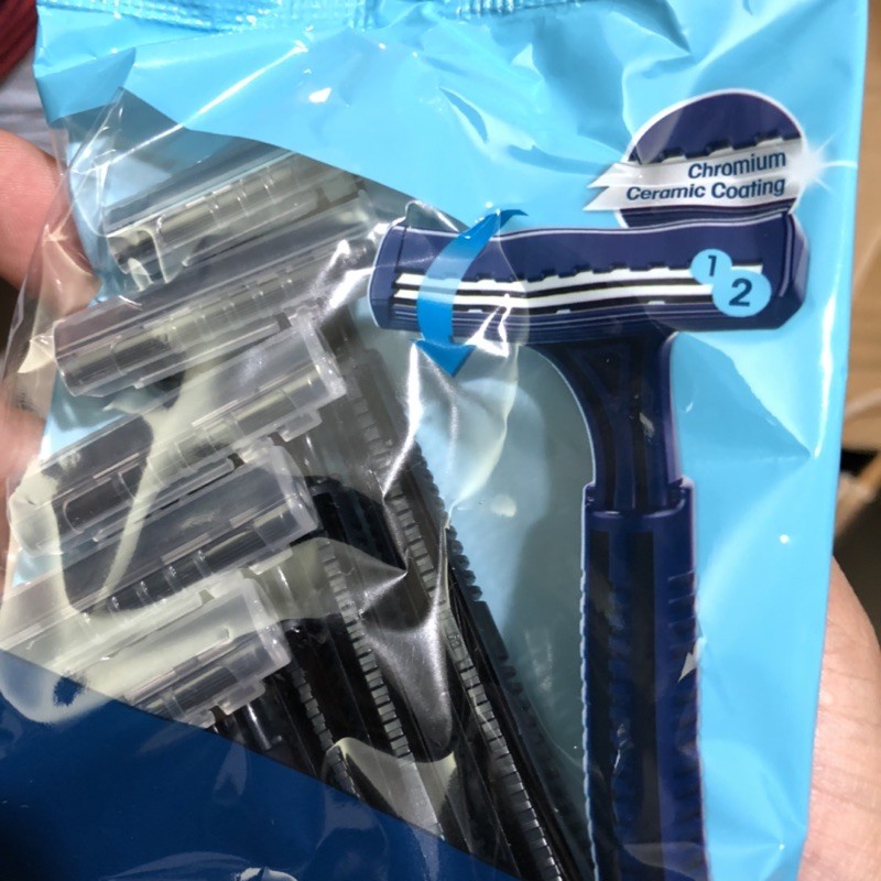 Túi 5 dao cạo dâu Dorco thiết kế tiên tiến lưỡi dao kép kết hợp cùng dải dầu bôi trơn