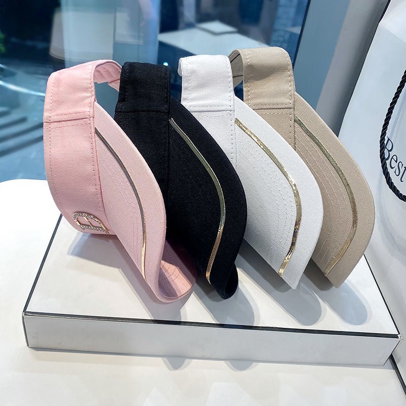 Thời Trang Mũ Lưỡi Trai Hở Chóp Đính Đá Phong Cách Thể Thao Dành Cho Nam Và Nữ