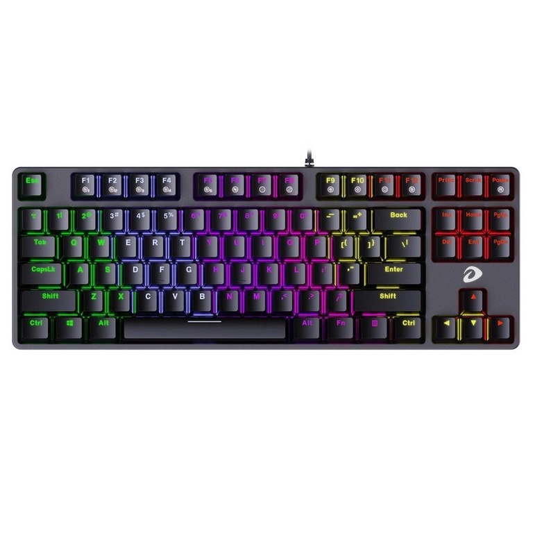 Bàn Phím Cơ Gaming Cao Cấp DAREU EK87 - Black (Multi-LED)