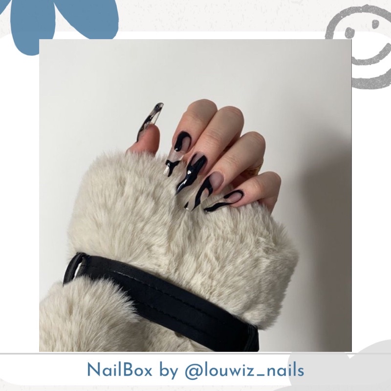 [ NailBox ] Vẽ Gel Đen ( Đơn Giản )