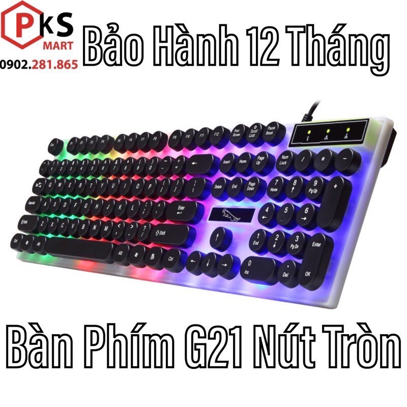 Bàn Phím Giả Cơ Chơi Game G21 Phím Tròn Phiên Bản Nâng Cấp 2020 Bảo Hành 12 Tháng - PKSMART - PHỤ KIỆN SỐ 9999