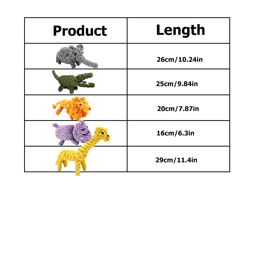 Kawaii Châu Phi Động Vật Chó Nhai Đồ Chơi Vật Nuôi Tương Tác Dây Thừng Bông Lớn Chó Nhỏ Đồ Chơi Ngoài Trời Cho Chó Con Nguồn Cung Cấp Mèo Juguete Para Perro