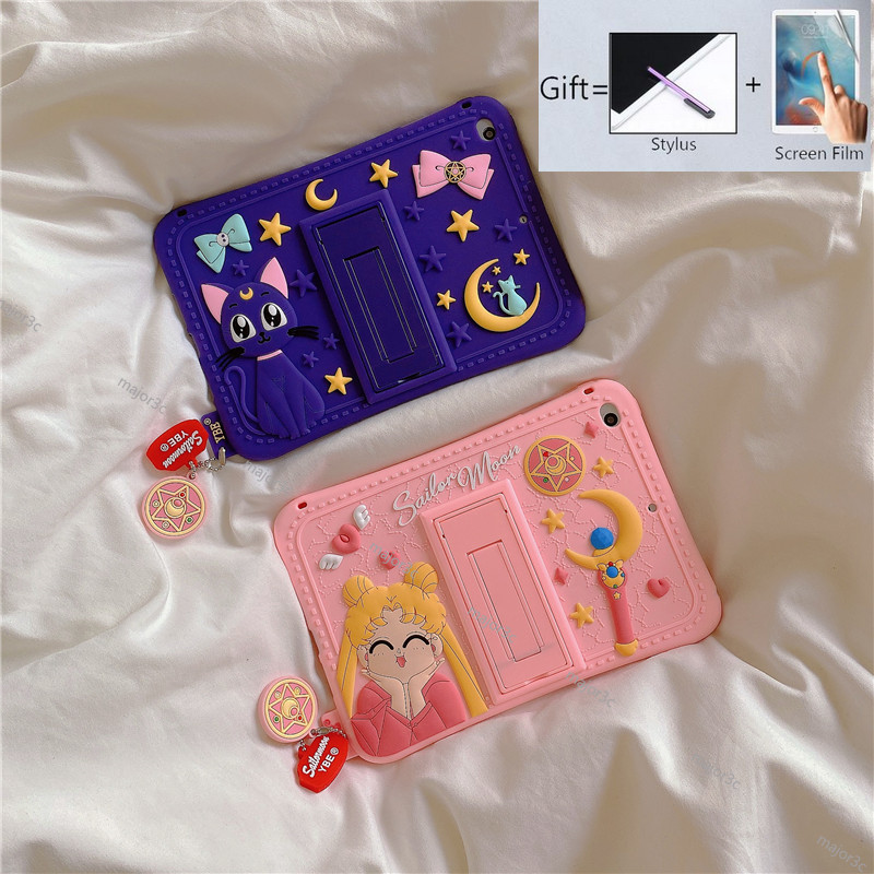 LUNA Bao Da Dễ Thương Cho Ipad 7 8 10.2 Inch 2019 2020 Air 4 10.9 Ipad 7 8 10.2 Pro 11 Pro 9.7 2018