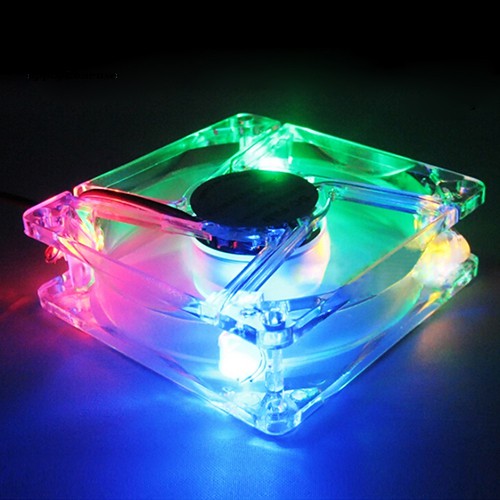 Quạt Tản Nhiệt Có Đèn Led 8025 8cm Cho Máy Tính