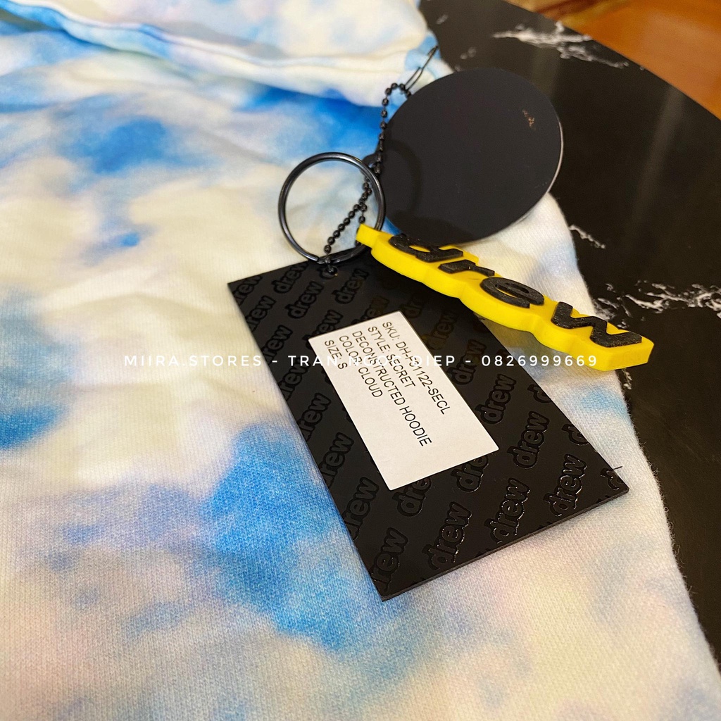 SECRET DECONSTRUCTED HOODIE  - CLOUD - Áo nỉ in hình bóng mây DREW HOUSE - BEST QUALITY