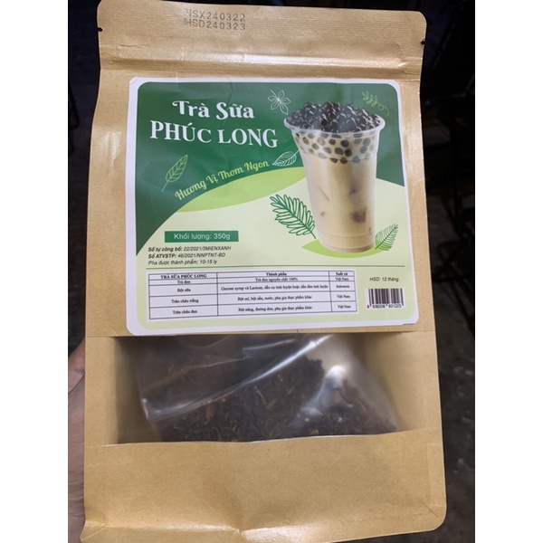 Set Nguyên Liệu Pha Trà Sữa Phúc Long 350g - Ăn Vặt 492