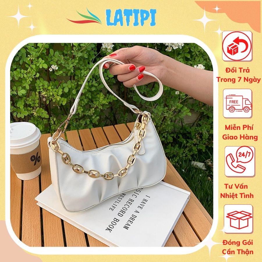 Túi Xách Nữ Kẹp Nách Mini 💖Có Dây Xích💖Da Mềm Đẹp Cao Cấp Siêu Xinh Thời Trang Hàn Quốc KN03