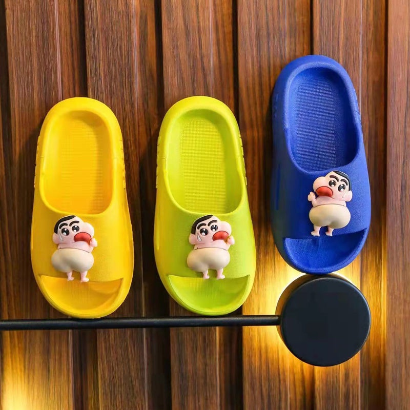 Dép Đi Trong Nhà Đế Mềm Chống Trượt Họa Tiết Shin-Chan Thời Trang Mùa Hè Cho Bé