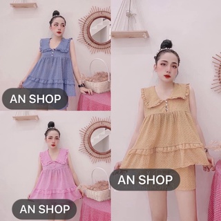 Set đồ bộ mặc nhà baby doll siêu dễ thương