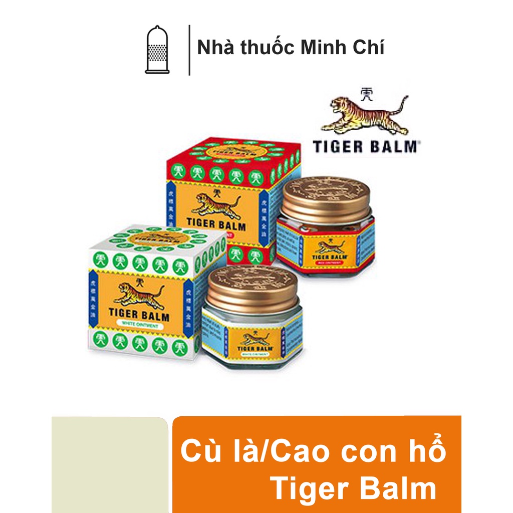 Dầu Cù Là Con Hổ - Cao Tiger Balm White & Red 30 Gram Thái Lan