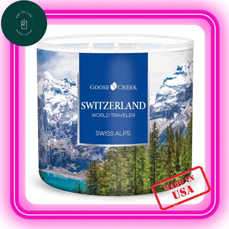 Nến Thơm Goose Creek WORLD TRAVELER 411g 3 Bấc