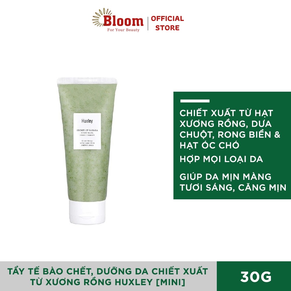 Tẩy Tế Bào Chết Huxley Scrub Mask Sweet Therapy Tẩy Da Chết Chiết Xuất Sương Rồng mini