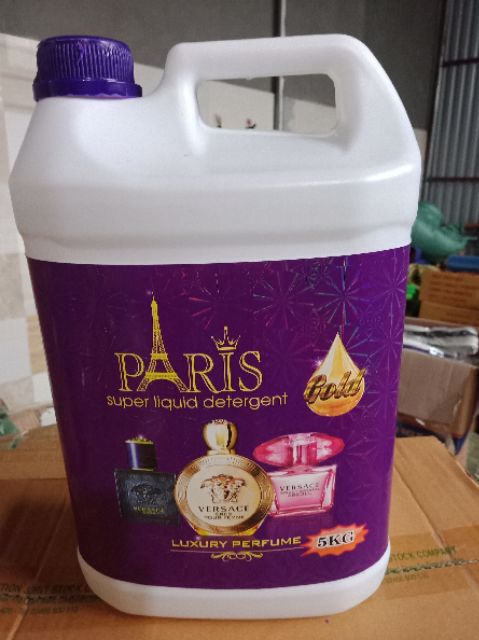 NƯỚC GIẶT PARIS CAN 5L HƯƠNG NƯỚC HOA .