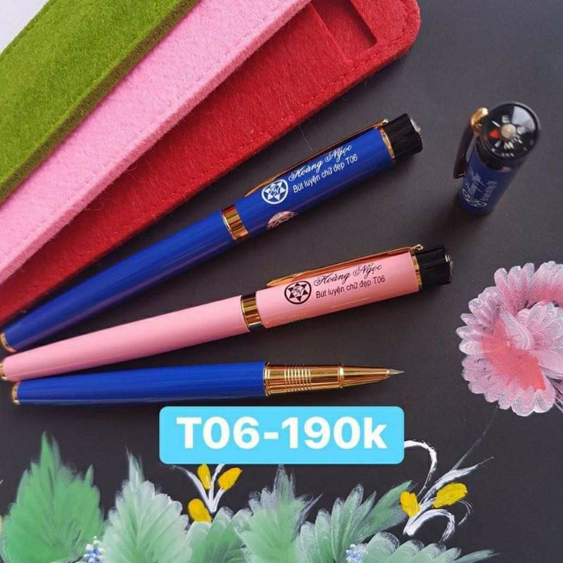 Bút Hoàng Ngọc T06 ⚡ LOẠI TỐT NHẤT ⚡ bút ngòi lá tre không rỉ thanh đậm xuất sắc